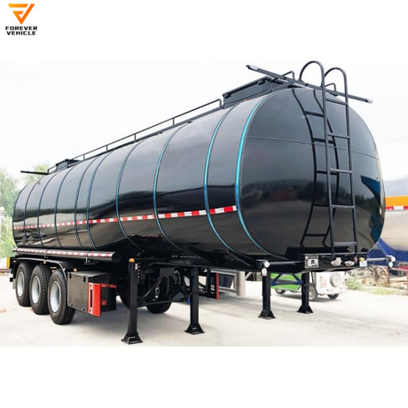 Asphalt Tanker Liquid Bitumen Transport Fuel Tank Trailer Sale of Construction Machinery Bitumen Tanker