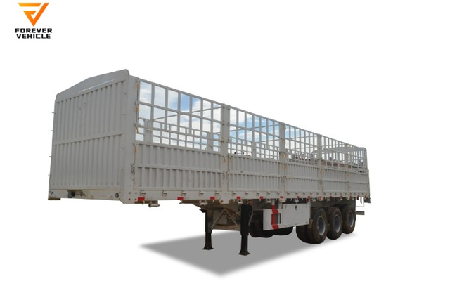 3 Axle 20ft 40ft Side Wall Cargo Fence Wall Truck Side Board Semi Transport Trailer