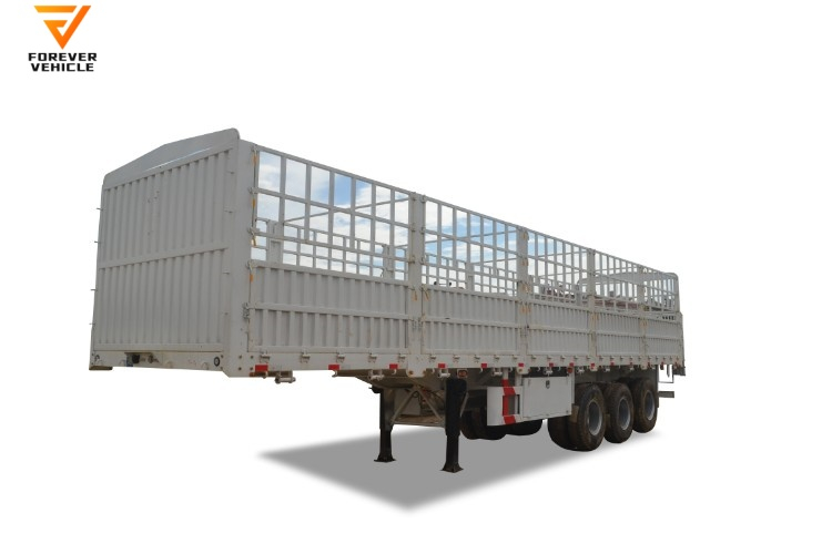 3 Axle 20ft 40ft Side Wall Cargo Fence Wall Truck Side Board Semi Transport Trailer