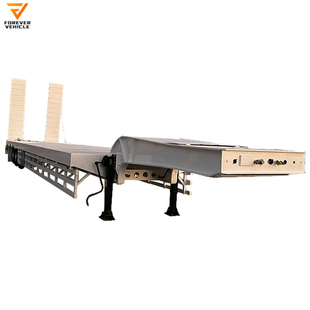Hot Selling New Style 3 Axle 60 Ton 80 Ton Removable Gooseneck Lowboy Trailer