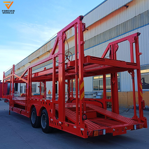 Best Selling Customized Mobile Metal Car Carrier Transport Trailer Double Deck Auto Car Carrier Semi Trailer