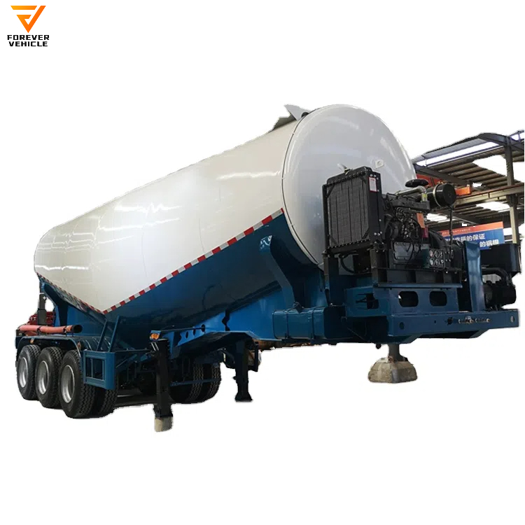 Tri- Axle Bulk Cement Tanker Heavy Duty Silo Tank Semi Trailer 40/45cbm 30-60tons Dry Bulk Cement Trailer