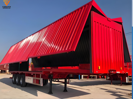 3 Axle 30/40 Tons Logistics Single Or Double Wing Van Semi Trailer