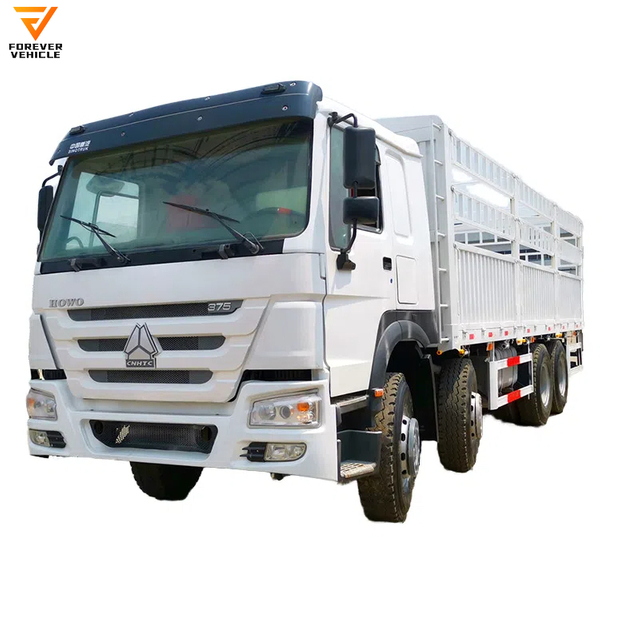 High Quality New Used HOWO 8X4 12 Wheel 40Ton Fence Cargo Truck
