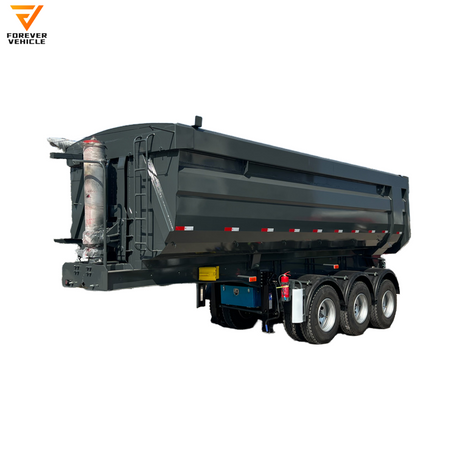 Front Axle Lift 4/5/6 Axle Rear Dump Semi Trailer 40-100 Ton Cargo Dump Truck Tipper Trailer with U-shape