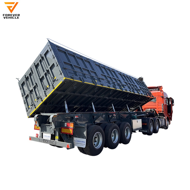  30-50CBM Hydraulic Dump Truck/Side Dumper Tipper Semi Trailers