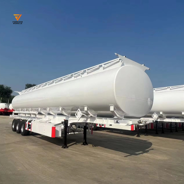 3 4 Axles 40000 42000 50000 Liters Aluminum Emergency Valve Liquid Oil Fuel Tank Semi Trailer for Sale Price