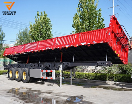 Hot Sale Side Dump Trailer 40ft 3axle Side Tipper Semi Trailer Special Automotive Car 
