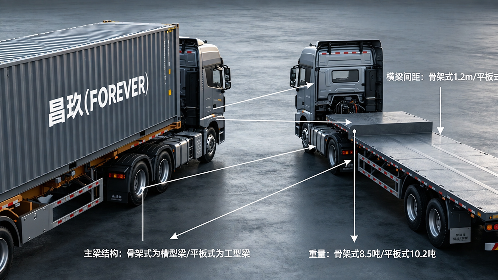 Flatbed vs. Skeleton Semi-Trailer Configurations: Frame Load Dynamics