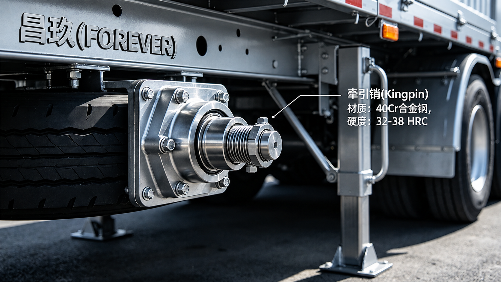 Landing Gear Structural Ratings and Kingpin Metallurgy Security in Semi-Trailers